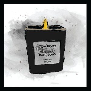 I burn for you original fashion art. Fan art fashion print in custom frame 12x12